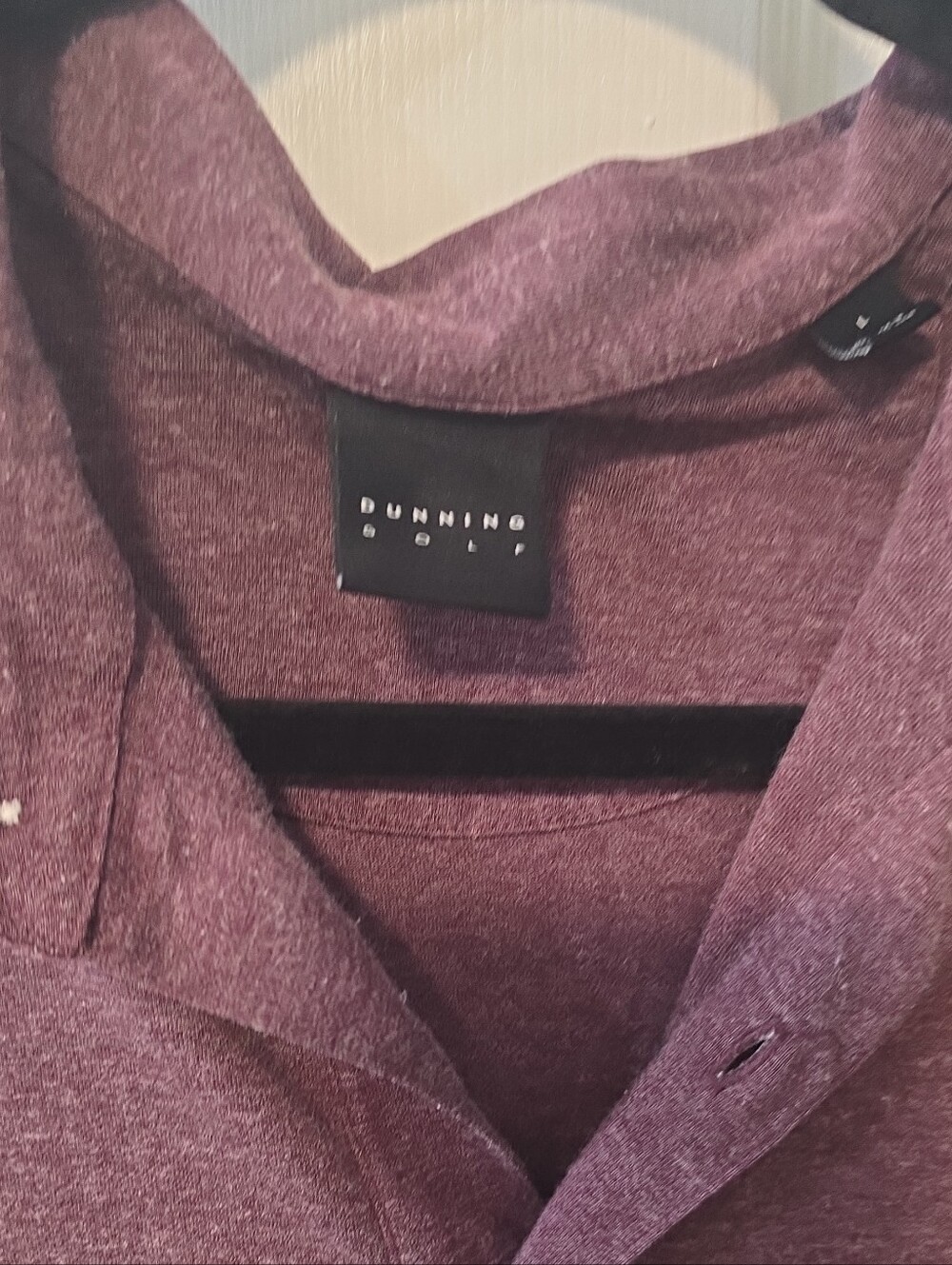Bunning Golf Plum Button-Up Polo